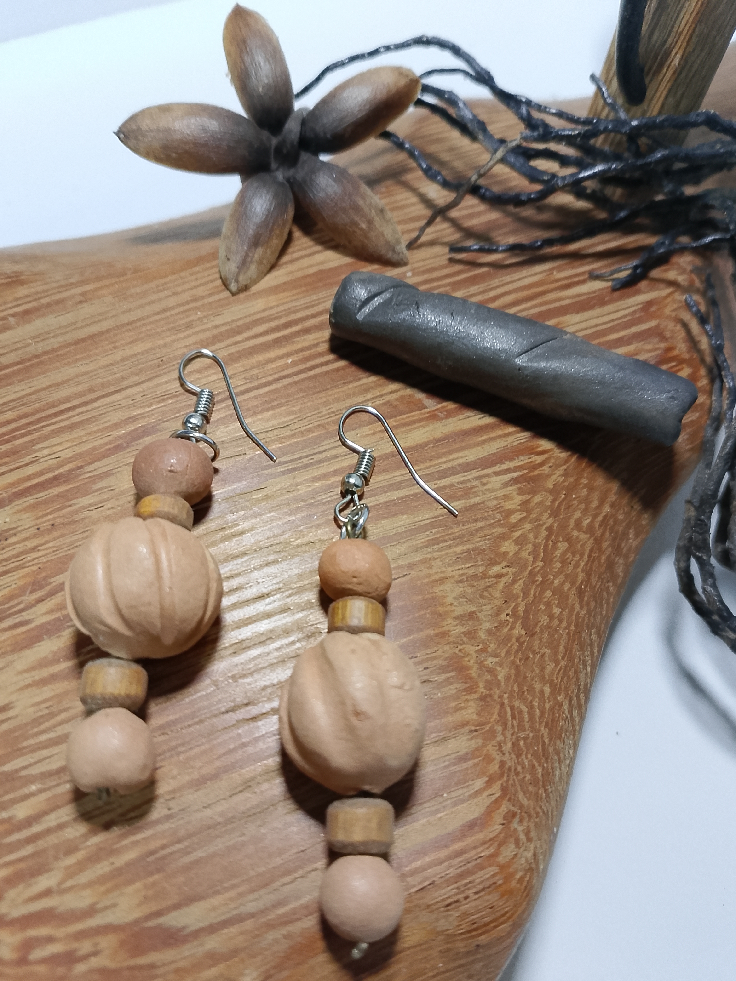 Pó de Estrela — Brinco de cerâmica artesanal